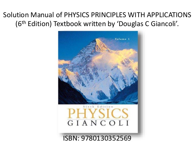 Giancoli physics 6th edition online